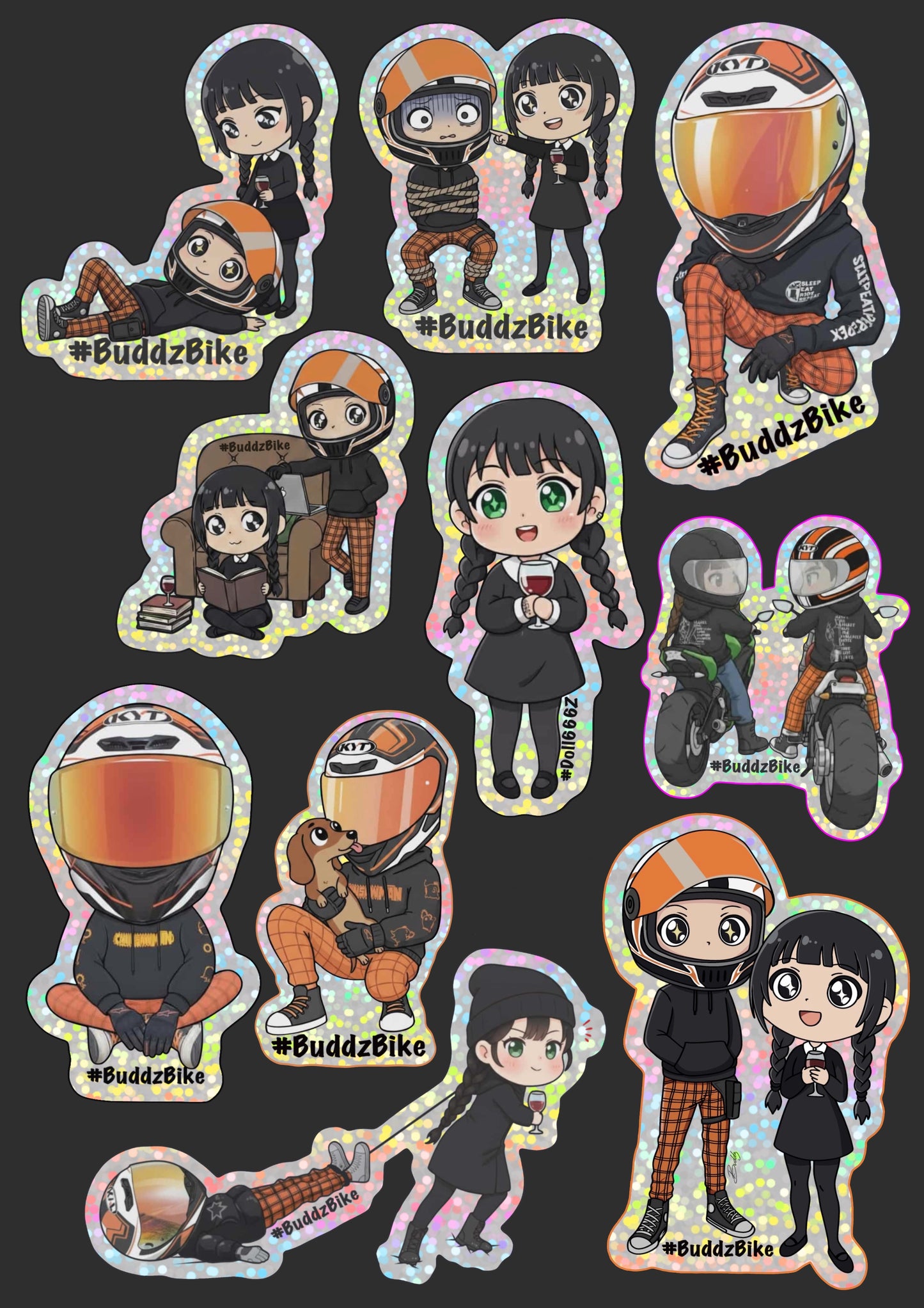 .1 Chibi Buddz&Dollz | 10 Sticker  Pack